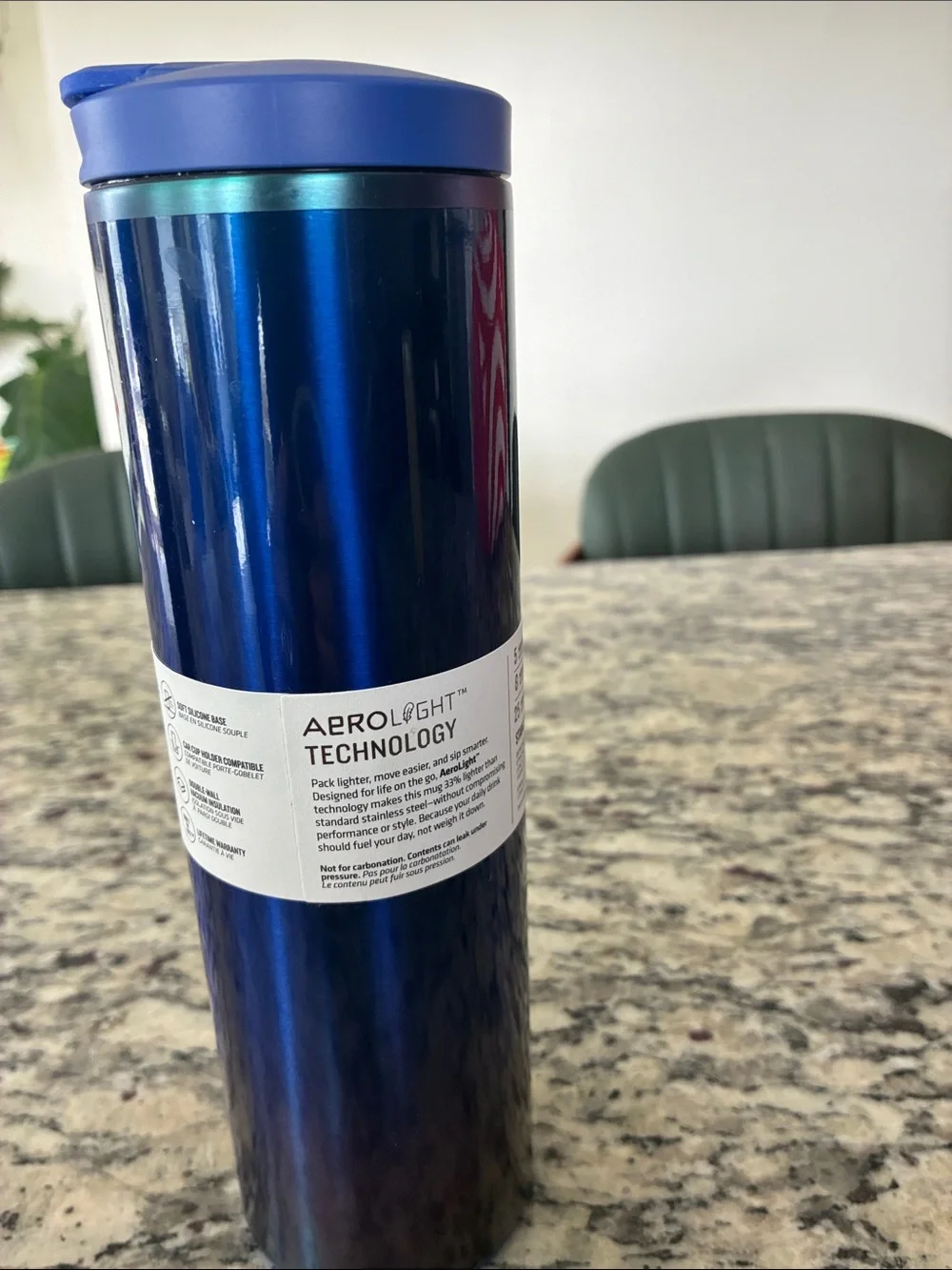 Stanley Blue FlipTop Travel Mug - Picture 2 of 4